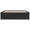 vidaXL Bed Frame without Mattress Black 200x200 cm