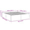 vidaXL Bed Frame without Mattress Black 200x200 cm