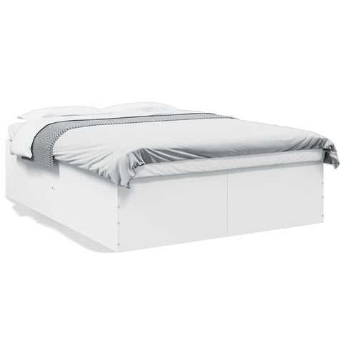 vidaXL Bed Frame without Mattress White 160x200 cm