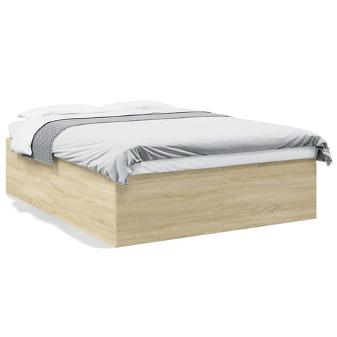 vidaXL Bed Frame without Mattress Sonoma Oak 160x200 cm