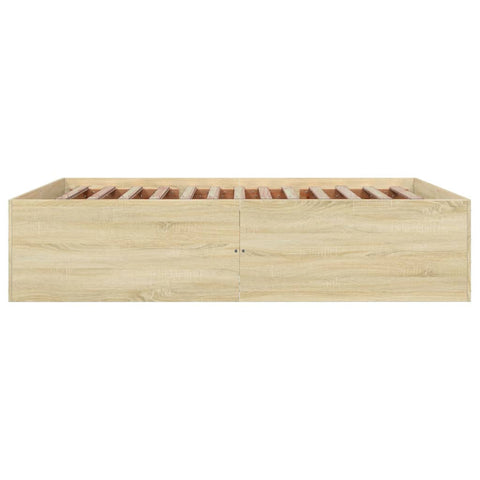 vidaXL Bed Frame without Mattress Sonoma Oak 160x200 cm