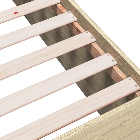 vidaXL Bed Frame without Mattress Sonoma Oak 160x200 cm