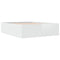 vidaXL Bed Frame without Mattress White 150x200 cm King Size