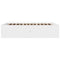 vidaXL Bed Frame without Mattress White 150x200 cm King Size