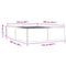 vidaXL Bed Frame without Mattress White 150x200 cm King Size