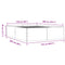 vidaXL Bed Frame without Mattress Black 150x200 cm King Size