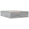 vidaXL Bed Frame without Mattress Grey Sonoma 150x200 cm King Size