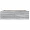 vidaXL Bed Frame without Mattress Grey Sonoma 150x200 cm King Size