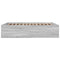 vidaXL Bed Frame without Mattress Grey Sonoma 150x200 cm King Size