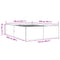 vidaXL Bed Frame without Mattress Smoked Oak 140x200 cm