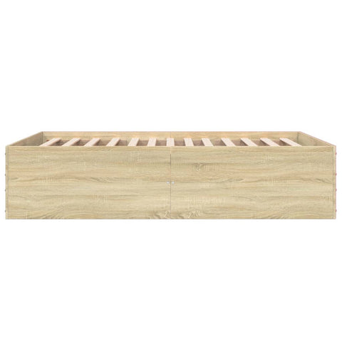 vidaXL Bed Frame without Mattress Sonoma Oak 120x200 cm