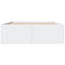 vidaXL Bed Frame without Mattress White 135x190 cm Double
