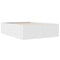 vidaXL Bed Frame without Mattress White 135x190 cm Double