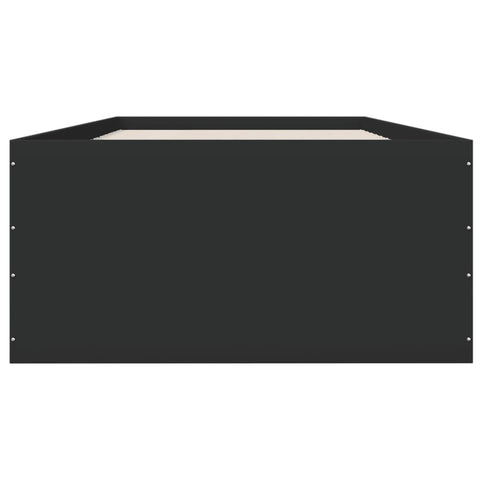 vidaXL Bed Frame without Mattress Black 100x200 cm