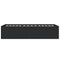 vidaXL Bed Frame without Mattress Black 100x200 cm