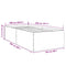 vidaXL Bed Frame without Mattress Black 100x200 cm