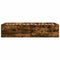 vidaXL Bed Frame without Mattress Smoked Oak 100x200 cm