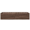 vidaXL Bed Frame without Mattress Brown Oak 100x200 cm