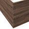 vidaXL Bed Frame without Mattress Brown Oak 100x200 cm