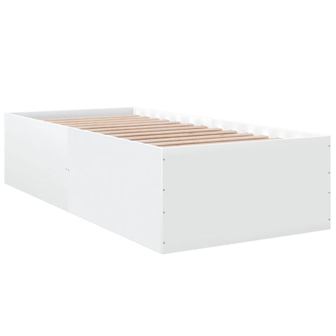 vidaXL Bed Frame without Mattress White 90x190 cm Single