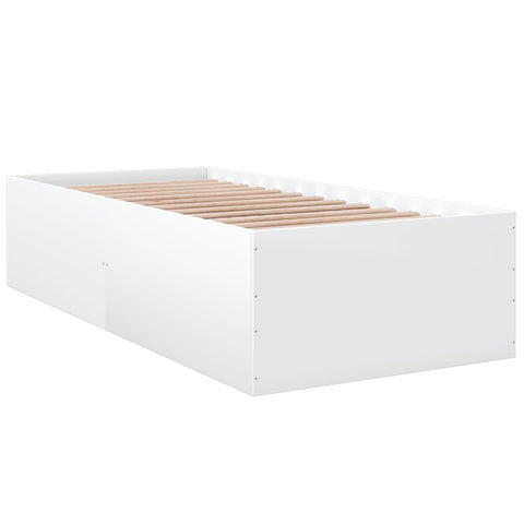 vidaXL Bed Frame without Mattress White 90x190 cm Single