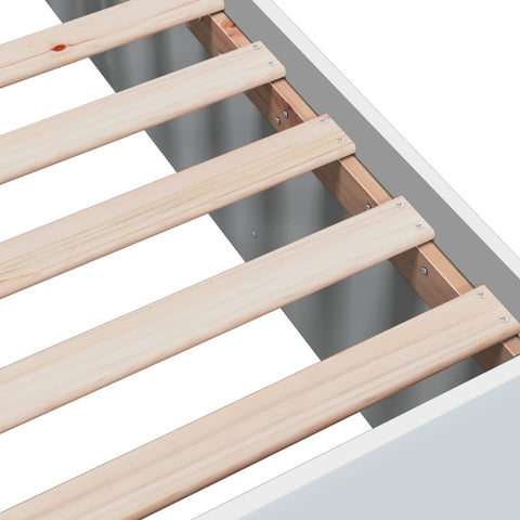 vidaXL Bed Frame without Mattress White 90x190 cm Single
