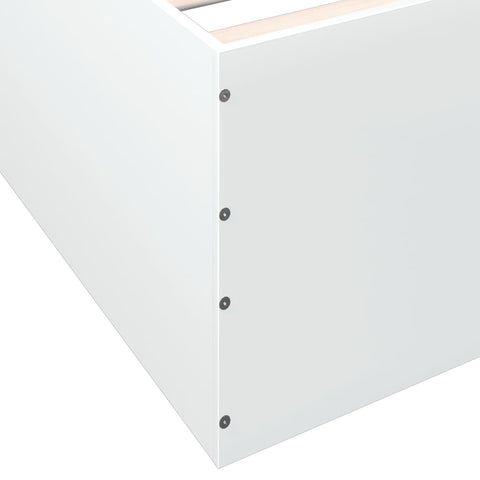 vidaXL Bed Frame without Mattress White 90x190 cm Single