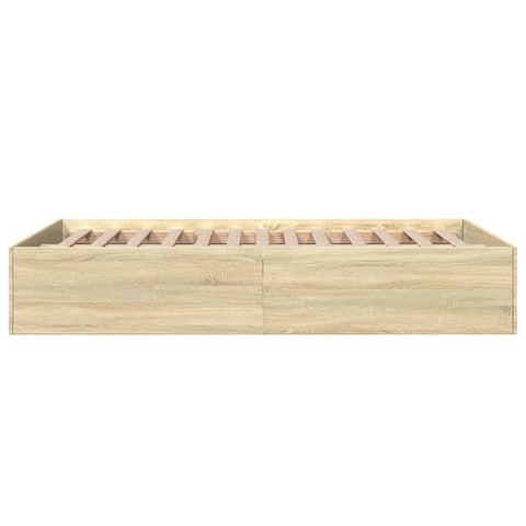 vidaXL Bed Frame without Mattress Sonoma Oak 120x190 cm Small Double