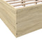 vidaXL Bed Frame without Mattress Sonoma Oak 120x190 cm Small Double