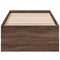 vidaXL Bed Frame without Mattress Brown Oak 100x200 cm