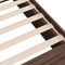 vidaXL Bed Frame without Mattress Brown Oak 100x200 cm