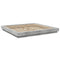 vidaXL Bed Frame with LED Lights without Mattress Concrete Grey 200x200cm