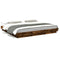 vidaXL Bed Frame with LED Lights without Mattress Smoked Oak 200x200cm