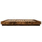 vidaXL Bed Frame with LED Lights without Mattress Smoked Oak 200x200cm