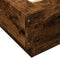 vidaXL Bed Frame with LED Lights without Mattress Smoked Oak 200x200cm