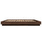 vidaXL Bed Frame with LED Lights without Mattress Brown Oak 200x200cm