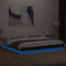 vidaXL Bed Frame with LED Lights without Mattress Black 180x200cm