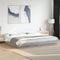 vidaXL Bed Frame with LED Lights without Mattress Grey Sonoma 180x200cm