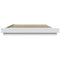 vidaXL Bed Frame with LED Lights without Mattress White 160x200cm