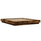 vidaXL Bed Frame with LED Lights without Mattress Smoked Oak 150x200cm