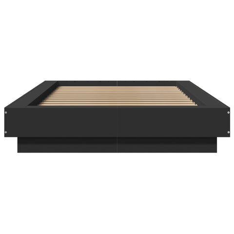 vidaXL Bed Frame with LED Lights without Mattress Black 100x200cm