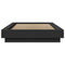 vidaXL Bed Frame with LED Lights without Mattress Black 100x200cm