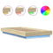 vidaXL Bed Frame with LED Lights without Mattress Sonoma Oak 100x200cm