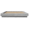 vidaXL Bed Frame with LED Lights without Mattress Grey Sonoma 135x190cm