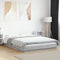 vidaXL Bed Frame with LED Lights without Mattress Grey Sonoma 135x190cm