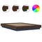 vidaXL Bed Frame with LED Lights without Mattress Brown Oak 120x190cm