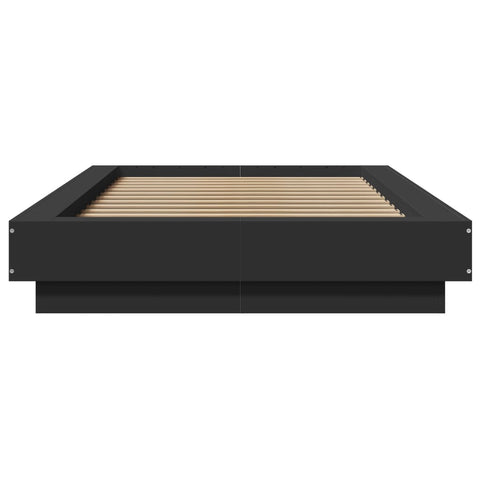 vidaXL Bed Frame with LED Lights without Mattress Black 90x190cm
