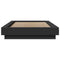 vidaXL Bed Frame with LED Lights without Mattress Black 90x190cm
