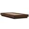 vidaXL Bed Frame with LED Lights without Mattress Brown Oak 90x190cm