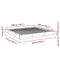 vidaXL Bed Frame without Mattress Concrete Grey 200x200 cm